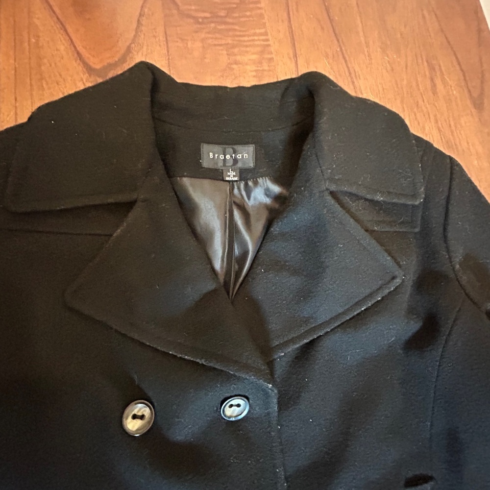 Braetan Classic Black Peacoat - Picture 2 of 6